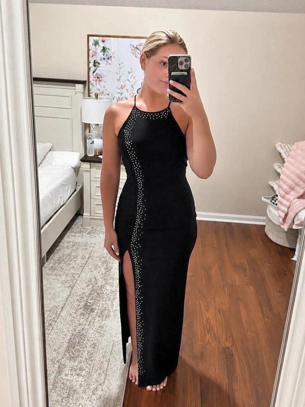 Charlotte Russe Black Maxi Dress Like New